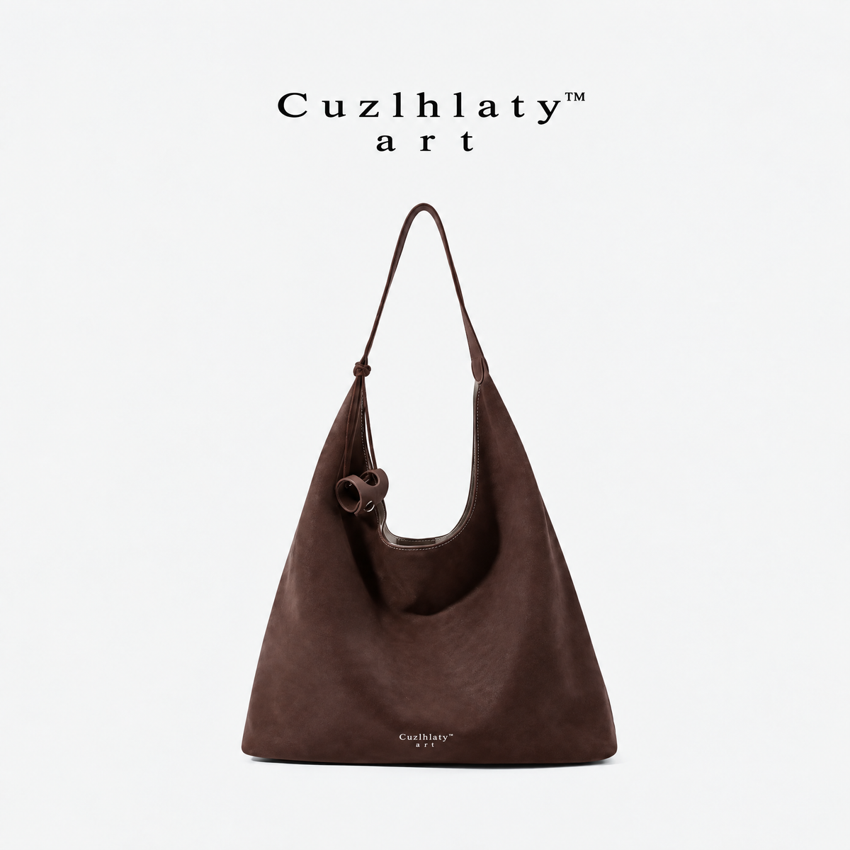 Forest Ink Slouchy Tote Bag — Women’s Brown Hobo Shoulder Purse