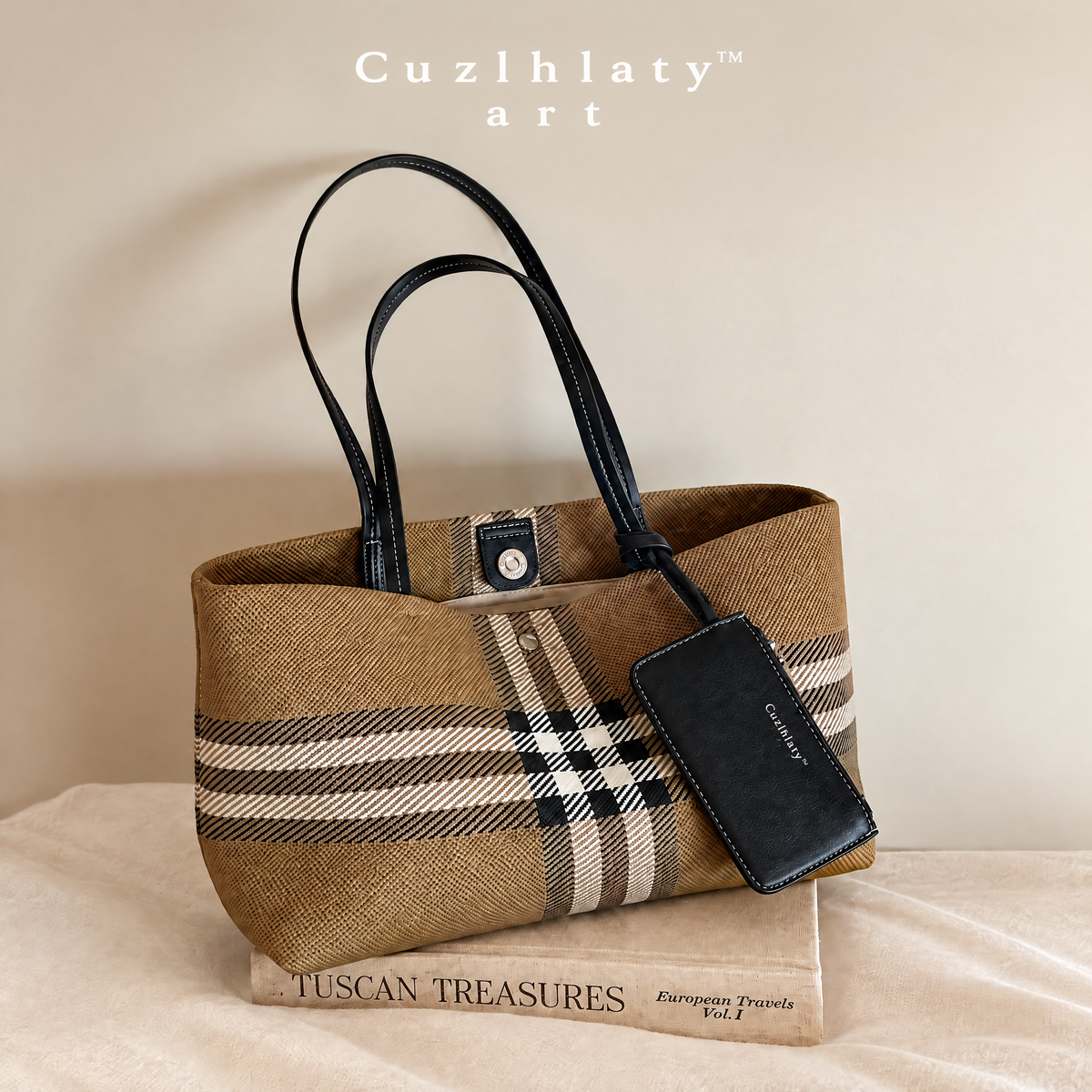 English Leisure Plaid Tote Bag — Women’s Everyday Shoulder Carryall