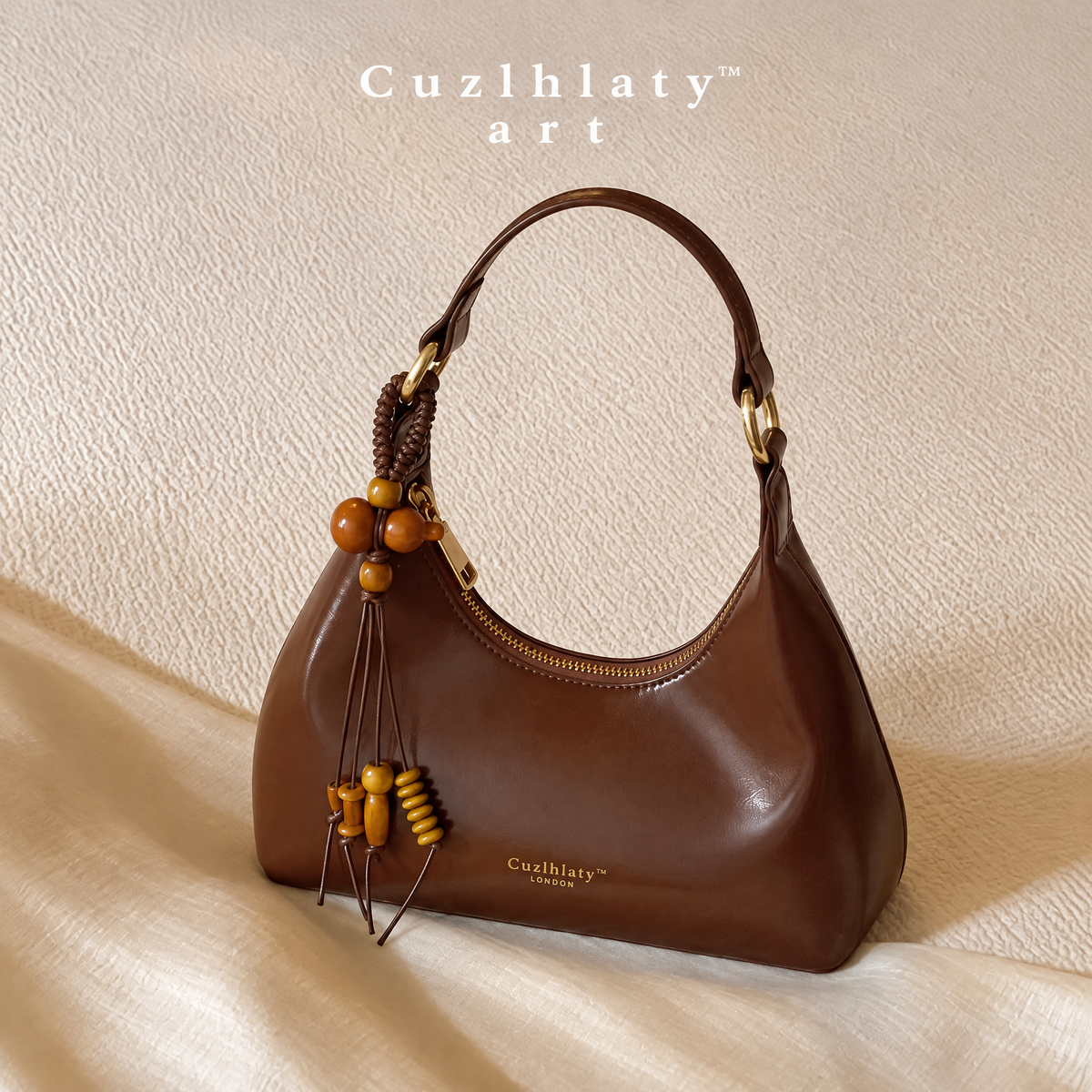 Evening Hour Hobo Bag — Women’s Burgundy Shoulder Purse