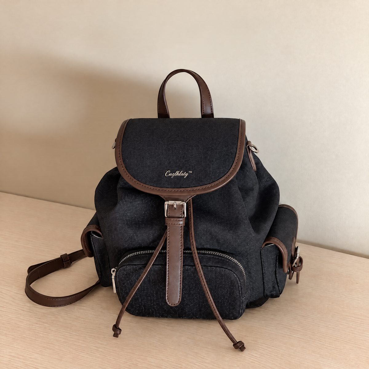 Pathfinder Flap Backpack — Women’s Black Casual Daypack Purse